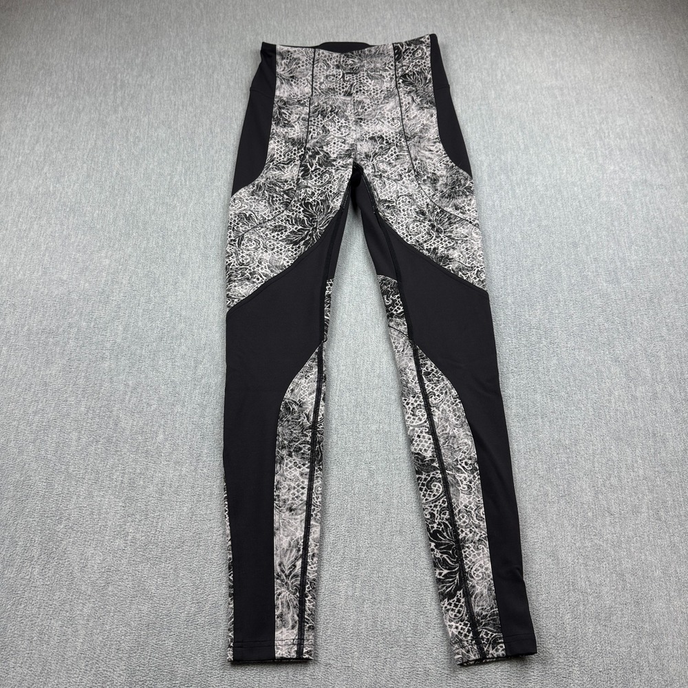 Lululemon Leggings Women 6 Black Starlight Sweat & Repeat Tight 29" Training Gym